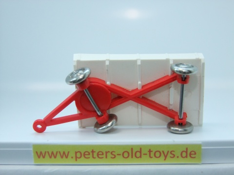 1254-01-01 Ausführung Fahrgestell in rot ohne Zughaken, Ausführung original von Lego