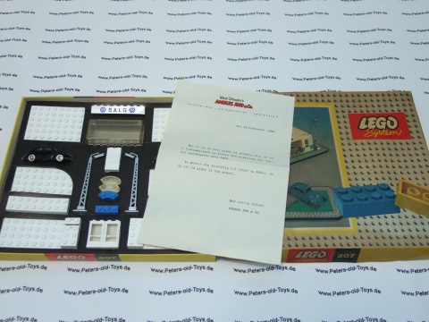 Lego VW-Schachtel Nr: 307 -- Hauptgewinn des Preisausschreibens von Micky Maus 1960 -- in Dänemark